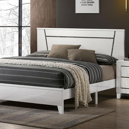MAGDEBURG Cal.King Bed, White Bed FOA East