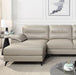 MOHLIN Sectional, Taupe Sectional FOA East