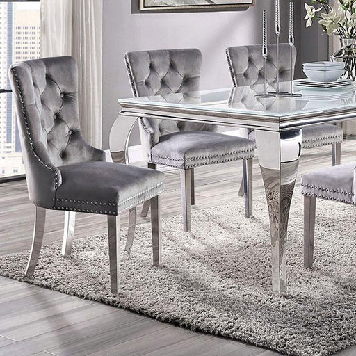 NEUVEVILLE Dining Table, White Dining Table FOA East