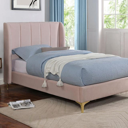 PEARL Twin Bed, Light Pink Bed FOA East