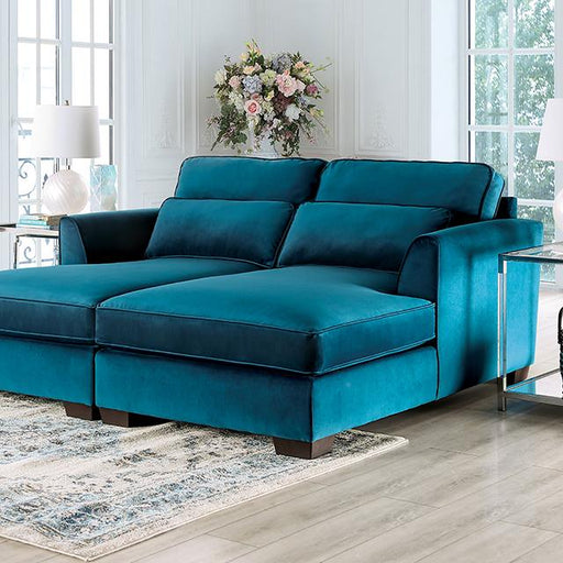 PEREGRINE Sectional, Teal Sectional FOA East