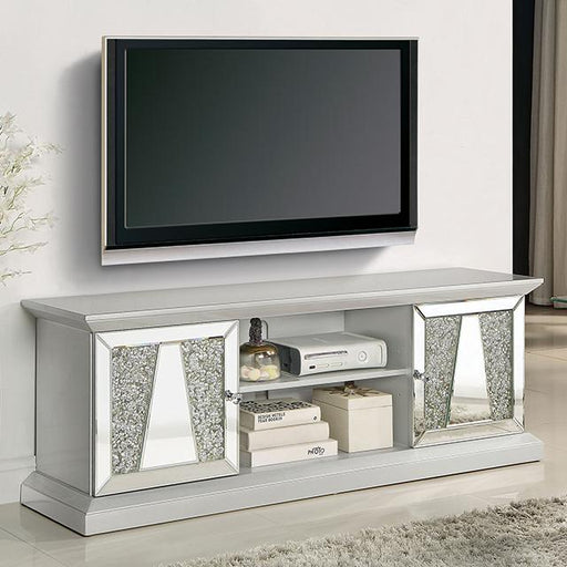 REGENSBACH 60" TV Stand, Silver TV Stand FOA East