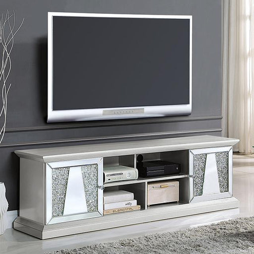 REGENSBACH 72" TV Stand, Silver TV Stand FOA East