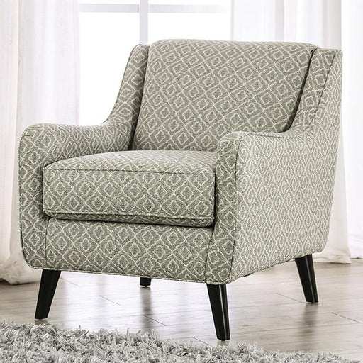 STEPHNEY Accent Chair, Gray/Gold Chair FOA East