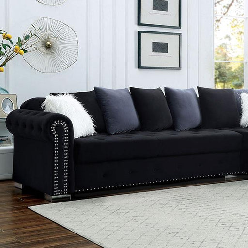 WILMINGTON Sectional, Black Sectional FOA East
