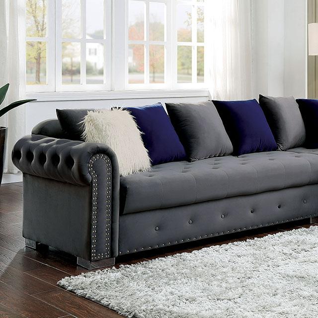 WILMINGTON Sectional, Gray Sectional FOA East