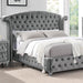 ZOHAR Cal.King Bed, Gray Bed FOA East