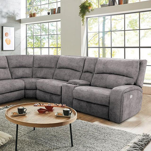 APOSTOLOS Power Sectional, Light Gray Sectional FOA East