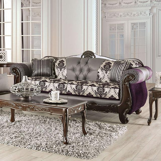 CONCETTO Sofa, Purple/Gray Sofa FOA East