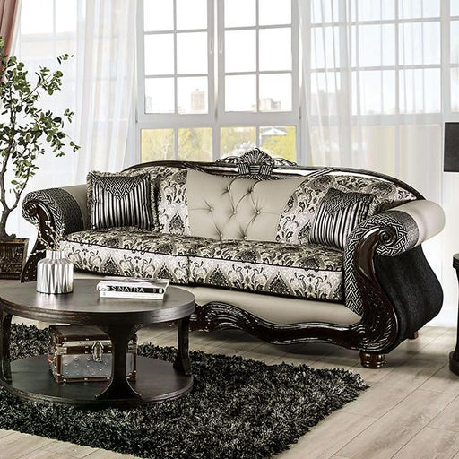 CRESPIGNANO Sofa, Black/Gray Sofa FOA East