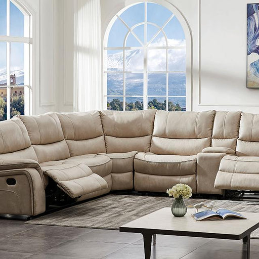 JEROMINUS Sectional, Beige Sectional FOA East