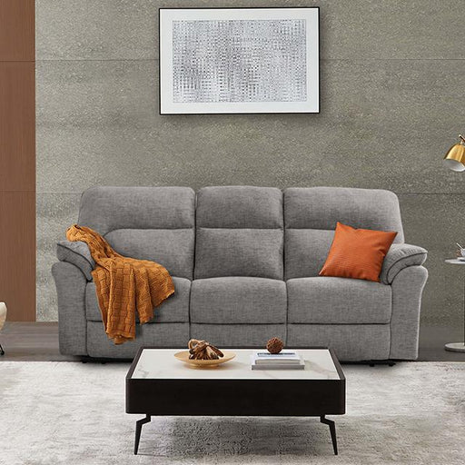 JOSIAS Sofa, Light Gray Fabric Sofa FOA East