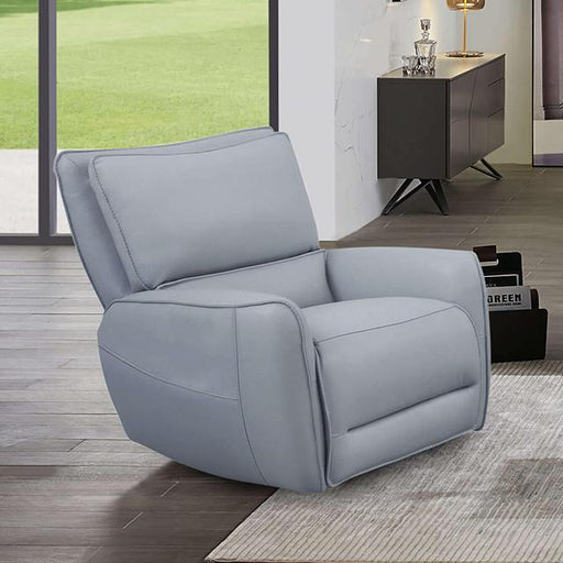 PHINEAS Power Recliner, Pale Blue Recliner FOA East
