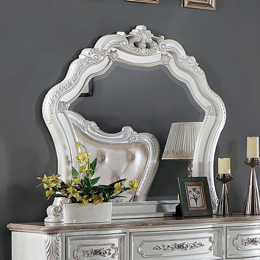 ROSALIND Mirror, Pearl White Mirror FOA East