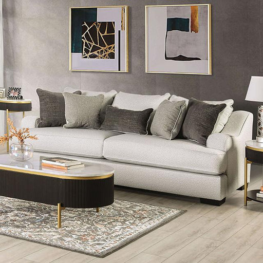SKYLINE Sofa, Pewter/Gray Sofa FOA East