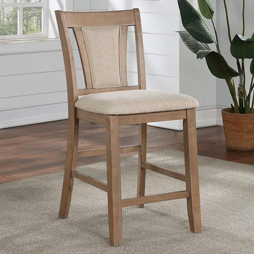 UPMINSTER Counter Ht. Chair (2/CTN), Natural Tone/Beige Barstool FOA East
