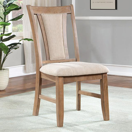 UPMINSTER Side Chair (2/CTN), Natural Tone/Beige Dining Chair FOA East