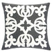 Trudy Gray 20" X 20" Pillow, Gray Pillow FOA East