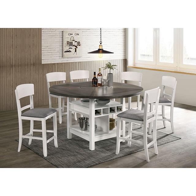 STACIE Counter Ht. Round Dining Table Counter Height Table FOA East