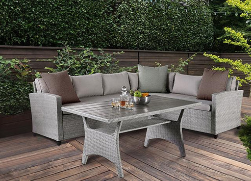 Shonda 3 PC. Patio Dining Set Outdoor Dining Set FOA East