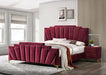 FLORIZEL Cal.King Bed, Red Bed FOA East