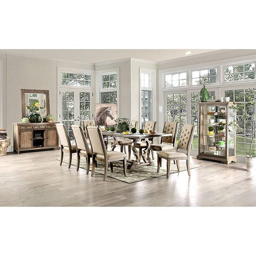 Patience Rustic Natural Tone Dining Table Dining Table FOA East