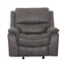 HENRICUS Glider Recliner, Dark Gray Recliner FOA East