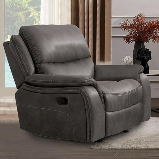 HENRICUS Glider Recliner, Dark Gray Recliner FOA East