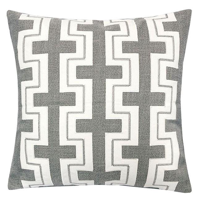 Kari Silver 20" X 20" Pillow, Silver Pillow FOA East