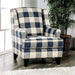 Nash Ivory Chair, Checkered Chair FOA East