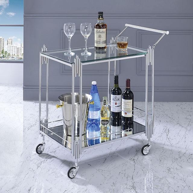 Ebba Chrome Serving Carts Server FOA East