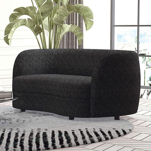 VERSOIX Loveseat, Black Loveseat FOA East