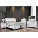 Castor White Cal.King Bed Bed FOA East