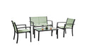 Ibiza 4 Pc. Green Sling Set K/D Outdoor Seating Set FOA East