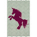 BARON 5' X 8', Area Rug, Horse, Sage Green/Fuchsia Rug FOA East