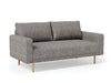 ELVERUM Loveseat, Charcoal Gray Loveseat FOA East