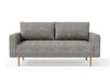 ELVERUM Loveseat, Charcoal Gray Loveseat FOA East