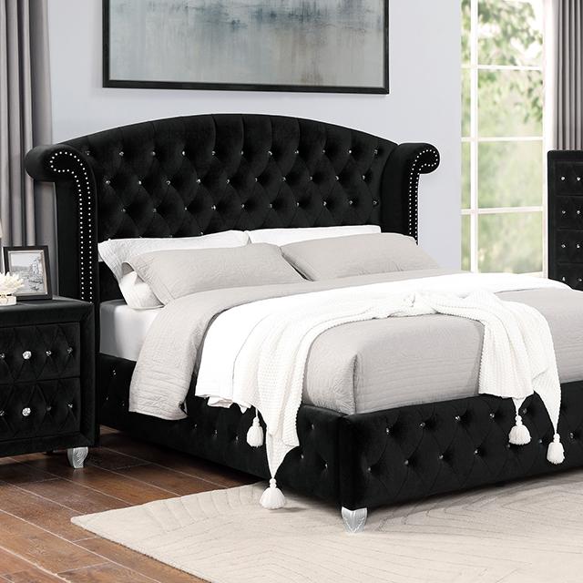 ZOHAR E.King Bed, Black Bed FOA East