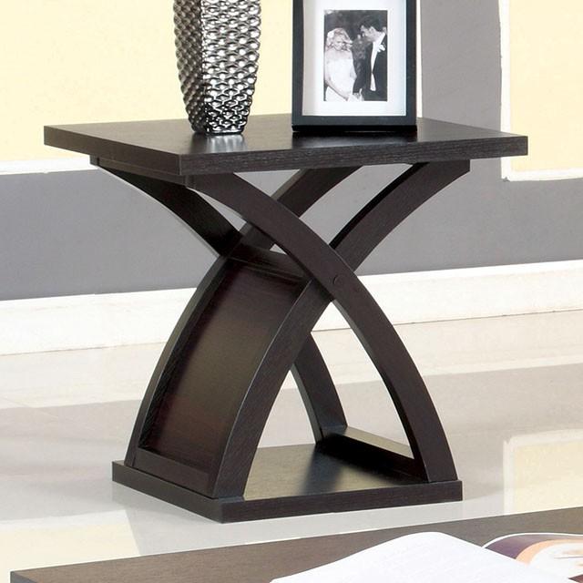 Arkley Espresso End Table End Table FOA East