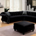 JOLANDA II Black Sectional, Black Sectional FOA East