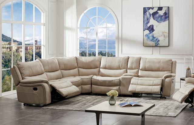 JEROMINUS Sectional, Beige Sectional FOA East