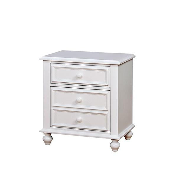 OLIVIA White Night Stand Nightstand FOA East