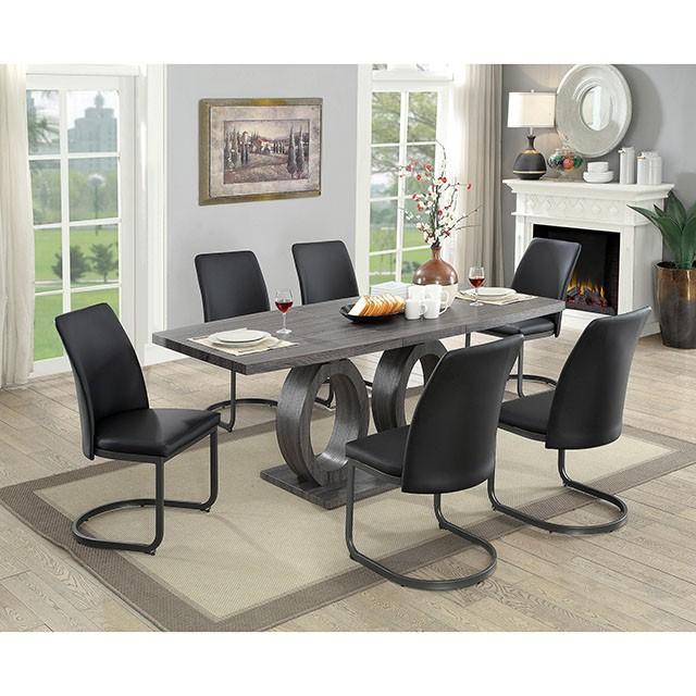 Saskia Gray Dining Table Dining Table FOA East