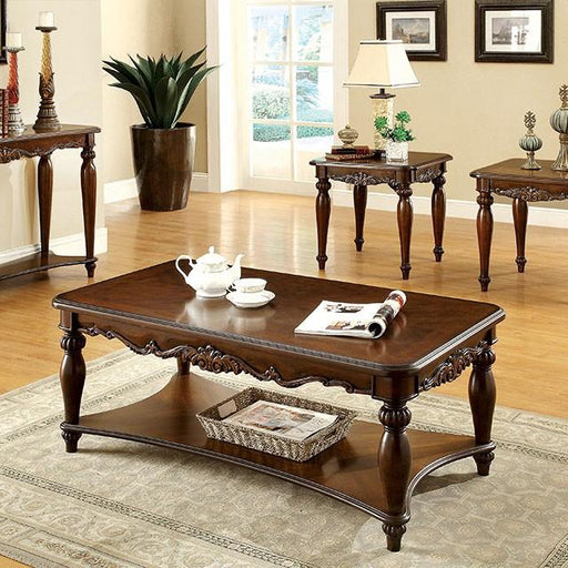 Bunbury Cherry 3 Pc. Coffee Table Set Table Set FOA East