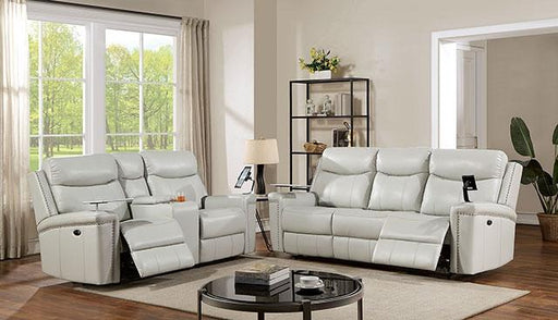 FLORINE Power Glider Recliner, Light Gray Recliner FOA East