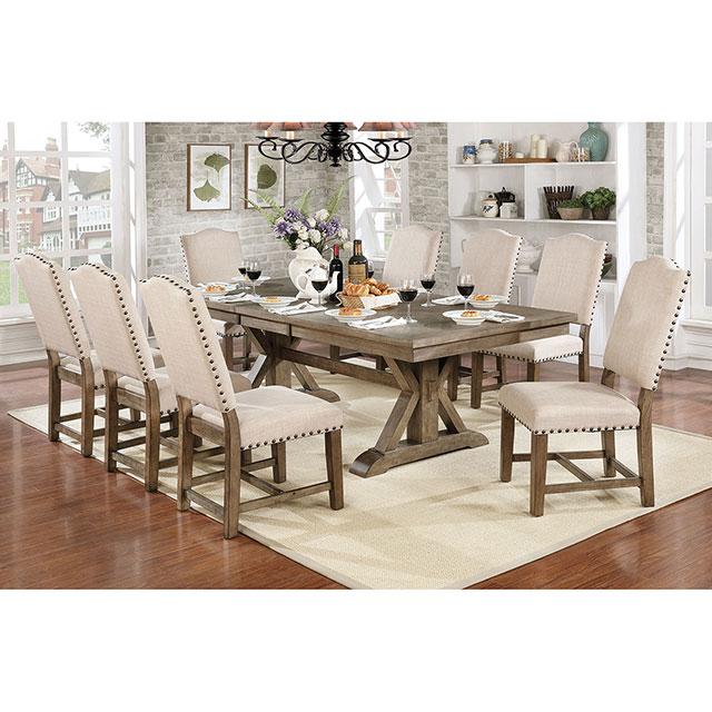 Julia Light Oak/Ivory Side Chair (2/CTN) Dining Chair FOA East