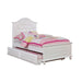 OLIVIA White Twin Bed Bed FOA East