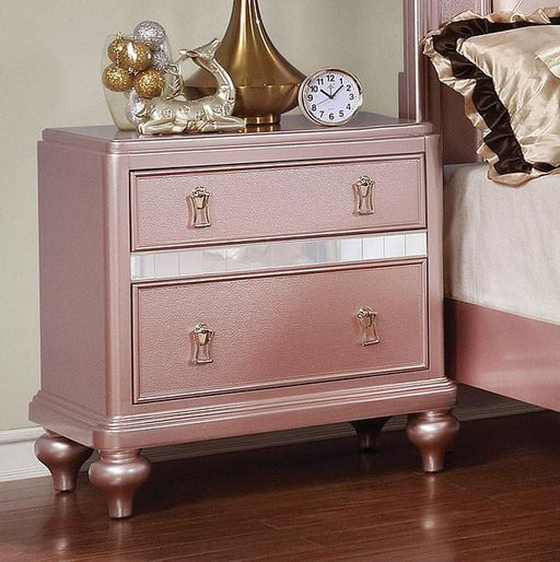 Ariston Rose Gold Night Stand Nightstand FOA East