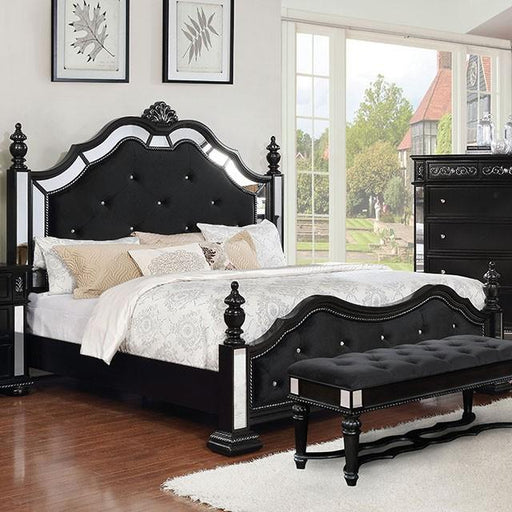 Azha Black Cal.King Bed Bed FOA East