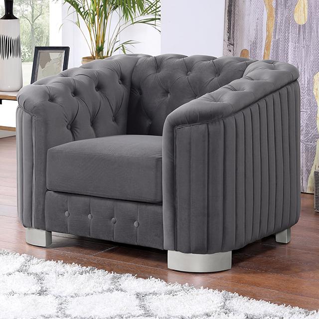 CASTELLON Chair, Dark Gray Chair FOA East